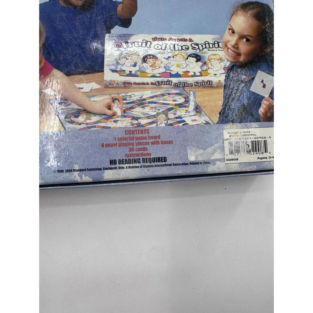 Little Angels & The Fruit of the Spirit Bible Board Game 2004 Nearly Complete